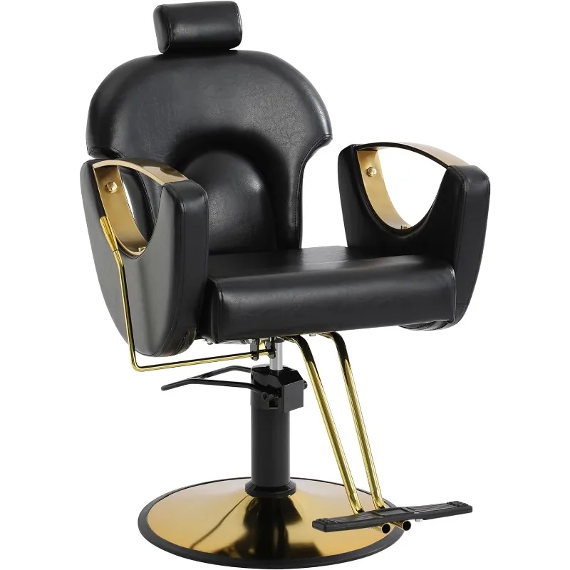 Barber Chair Reclining Salon Chair for Hair Stylist - Height Adjustable Hair Salon Chair Multi-Function Shampoo Tattoo manicure barber chair tattoo hairdressing high quality luxury stylist barber chair shampoo tabouret estheticienne furniturehdh