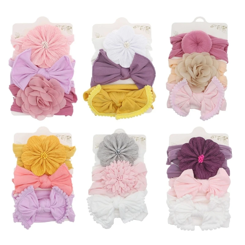 

3Pcs Baby Hairband Wide Baby Headband Kids Headwear Neonatal Headdress