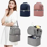 Large Capacity Maternity Backpack Insulation Material Fresh Preservation Breastmilk Cooler Bag Handbag Style Double Layer