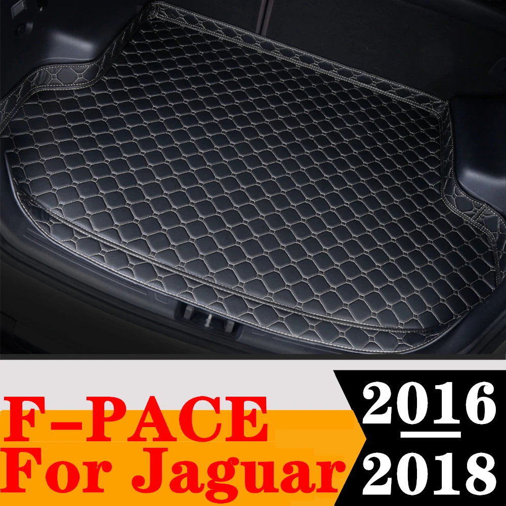 

Высококачественный коврик для багажника автомобиля Jaguar F-PACE 2018 2017 2016, задний багажник, коврик для багажа, Задняя подкладка для груза, ковер, защитная крышка, детали