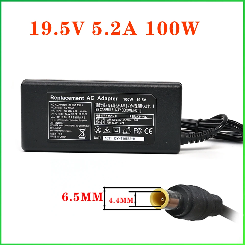 Adaptador ac para tv Apto para Sony Kdl43w800c Kdl-42w706b Kdl-43w809c Kdl-43w809c Kdl-43w755c Kdl42w706b 19.5v 5.2a ac 100w