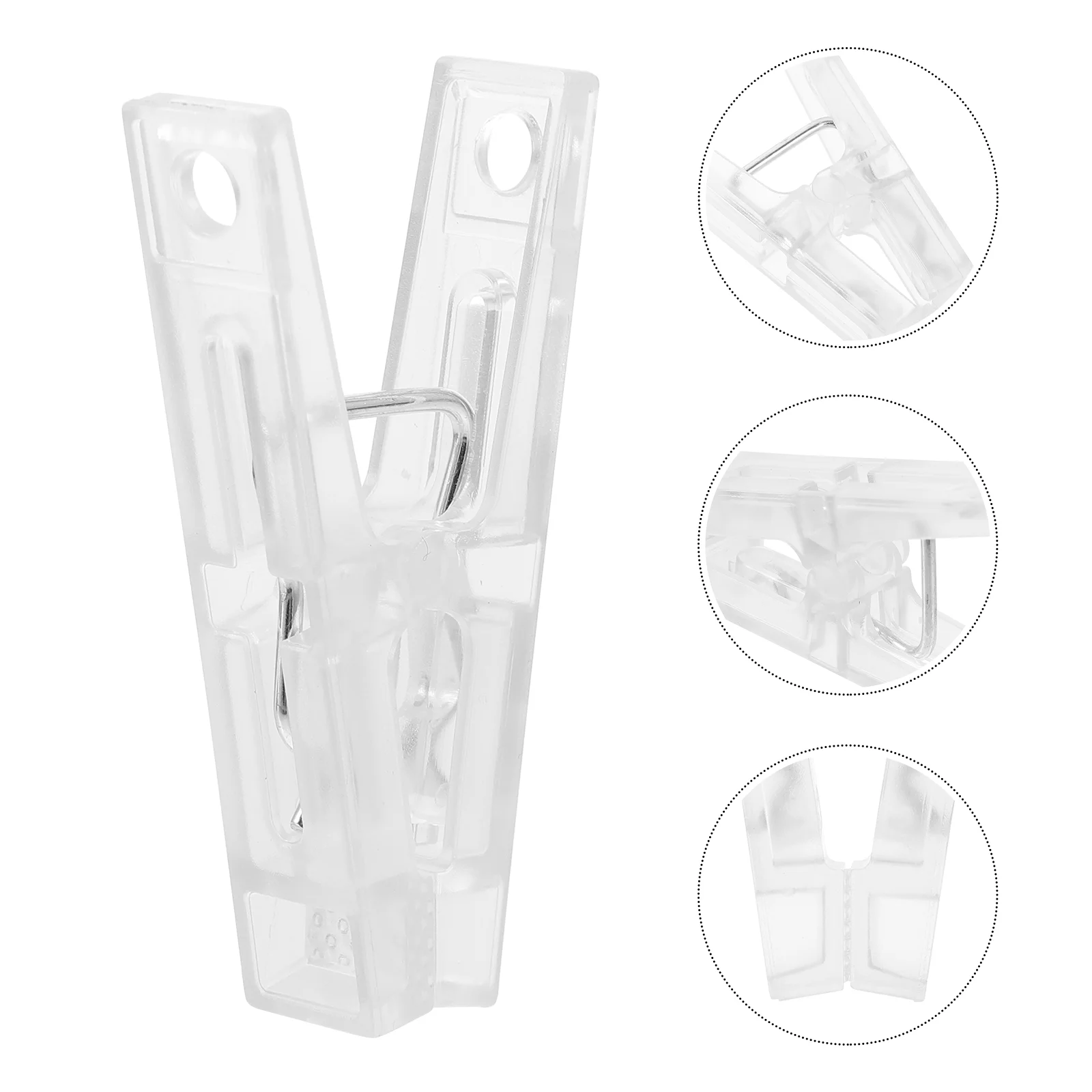 

10 PCS Plastic Clothpins Clothing Drying Clips Towel Laundry Abs Blankets Clamps