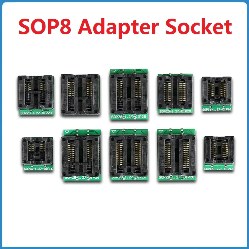 SOP8 Adapter Socket Burning Seat SOP 14/16/18/20/24/28 To DIP Wide ...
