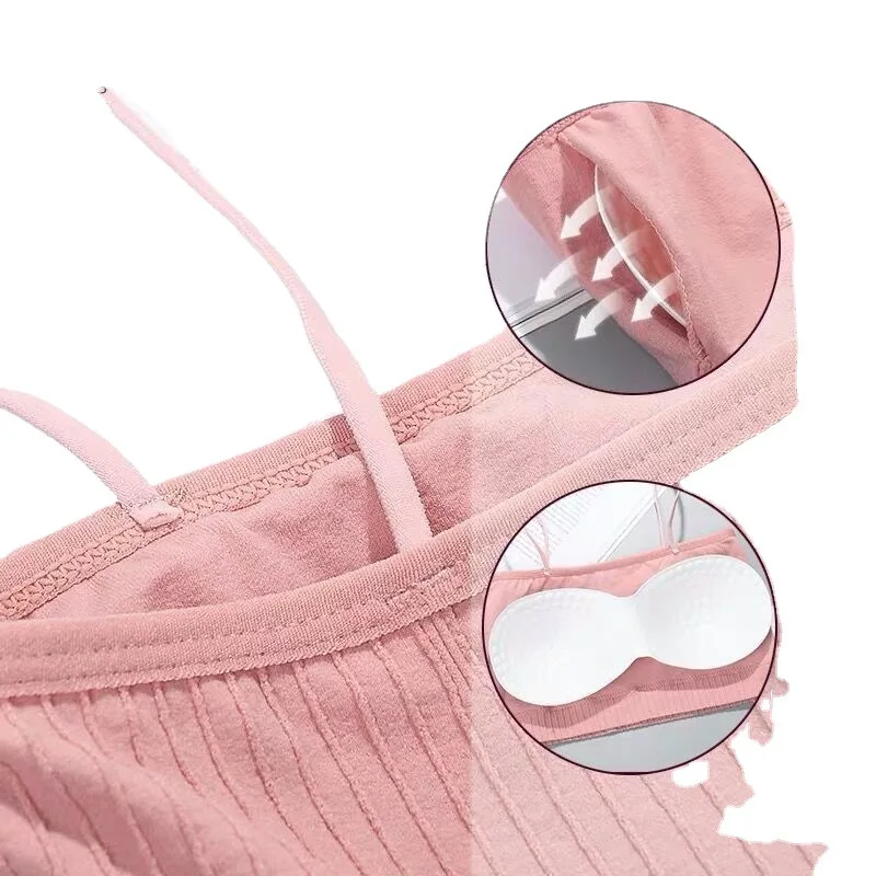 Women Lingerie Bra Women Tube Tops Women Sexy Tube Crop Tube Tops Korean Female Girls Sling Breast Wrap Bra Student No Steel Ring Underwear Lingerie Bralette