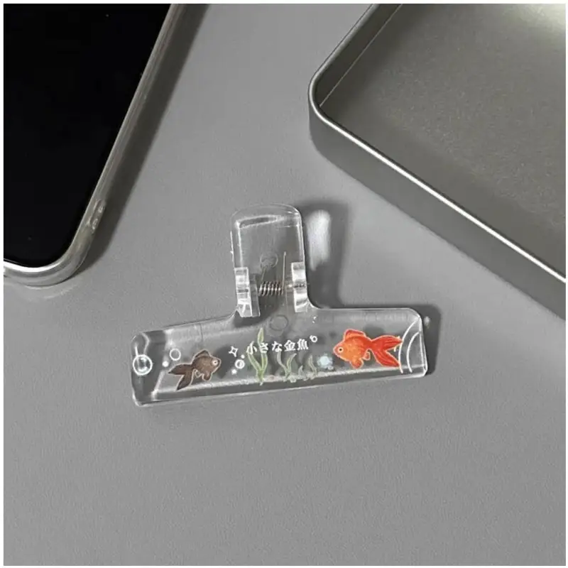 1pc Transparent Acrylic Binder Clips Book Piano Sheet Paper Clamps for Student Notebook Journal Document Organizer Stationery - Image 5