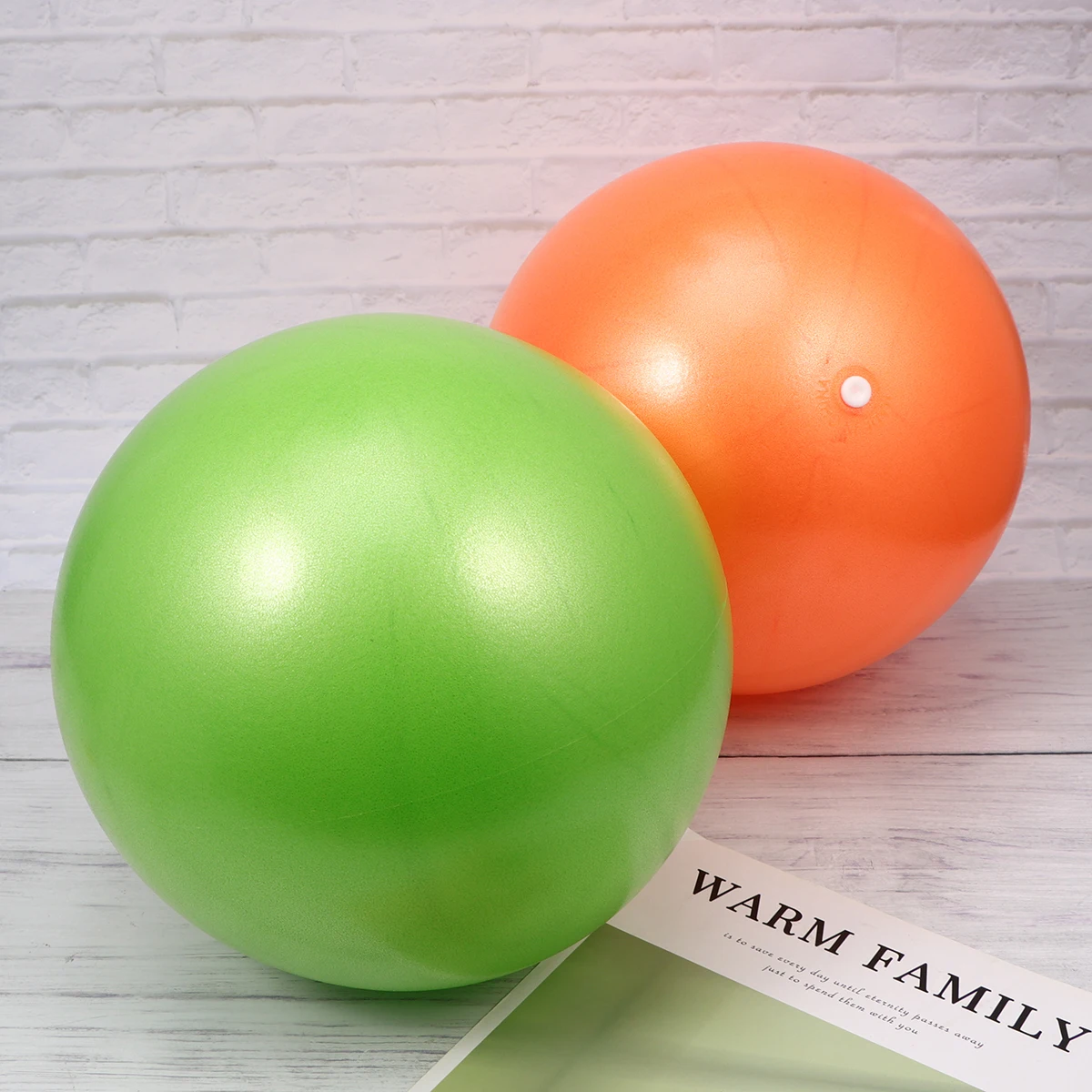 2 Pcs Anti Burst Yoga Ball Pvc Exercise Balancer Thicken Pilates Stability Trainer Fitness Balls Body Building Equipment Workout