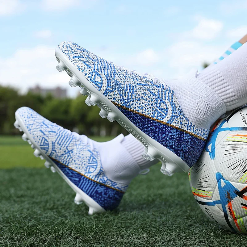 Men FG/TF Football Boots Futsal Professional Unisex Soccer Shoes High Quality Grass Training Sport Non Slip Outdoor Male_voghion.com