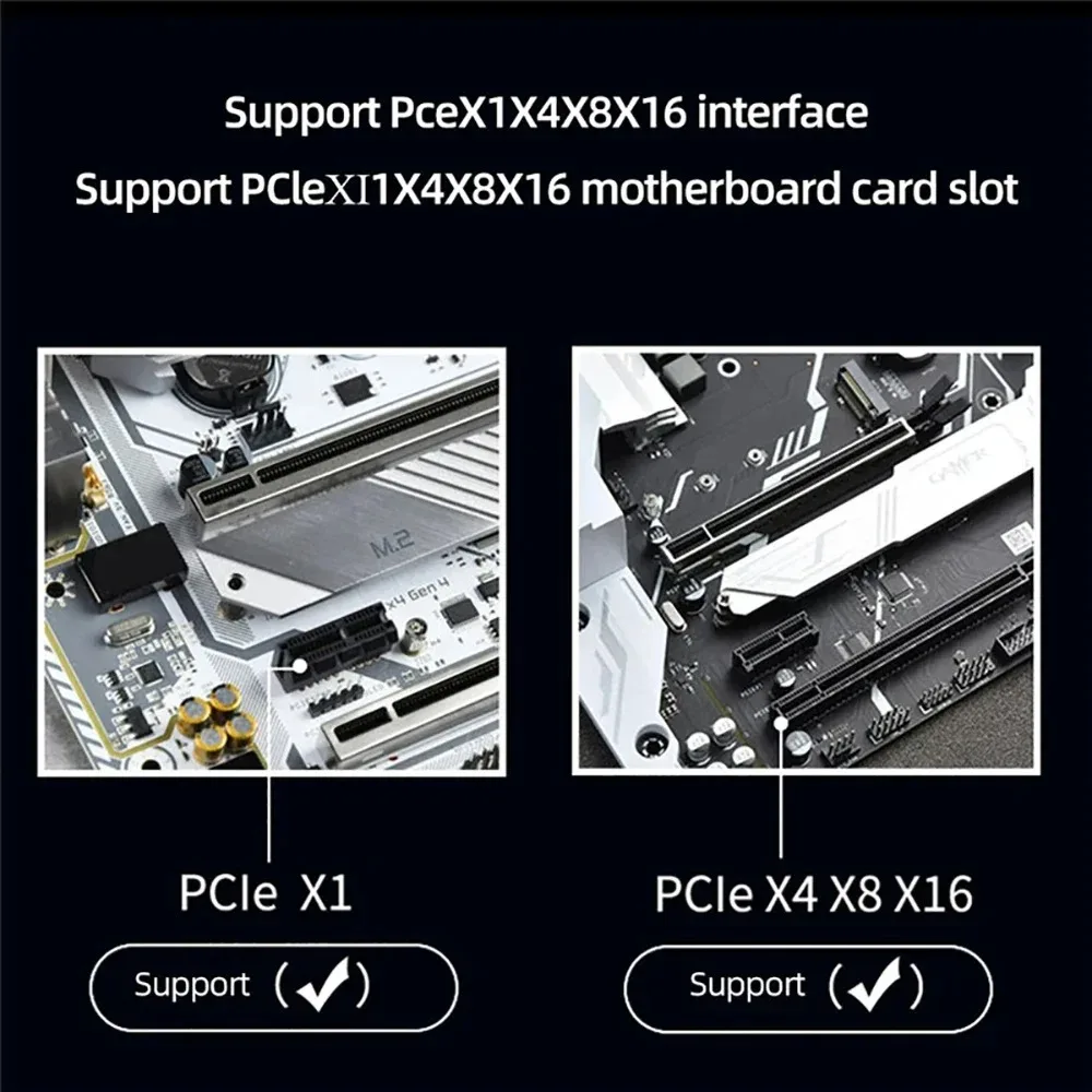 M.2 NVME B&M Key to PCIe 4.0/3.0 X1 X4 X8 X16 Interface Adapter Card for 2230 2242 2260 2280 SSD Hard Disk ssd adapter card m.2 to pcie adapter pcie adapter card pcie expansion card m.2 expansion card