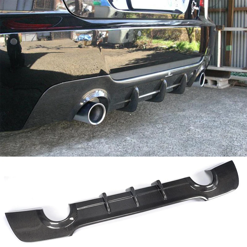 Carbon Fiber Rear Bumper Diffuser Lip Spoiler for BMW E92 E93 M Sport Coupe Convertible Only 2007-2013