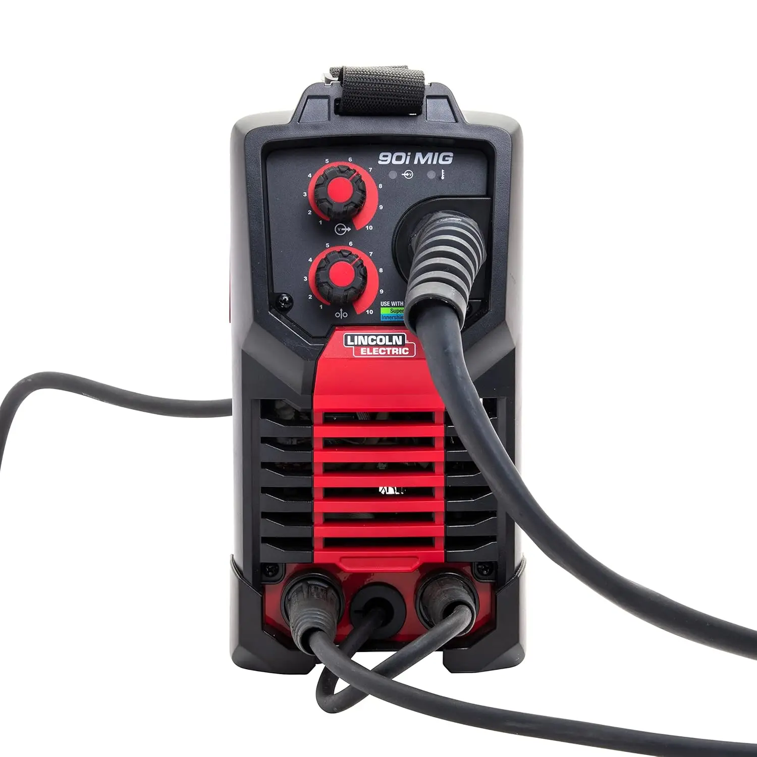 Lincoln Electric 90i MIG and Flux Core Wire Feed Weld-PAK Welder, 120V Welding Machine, Portable w/Shoulder Strap 3