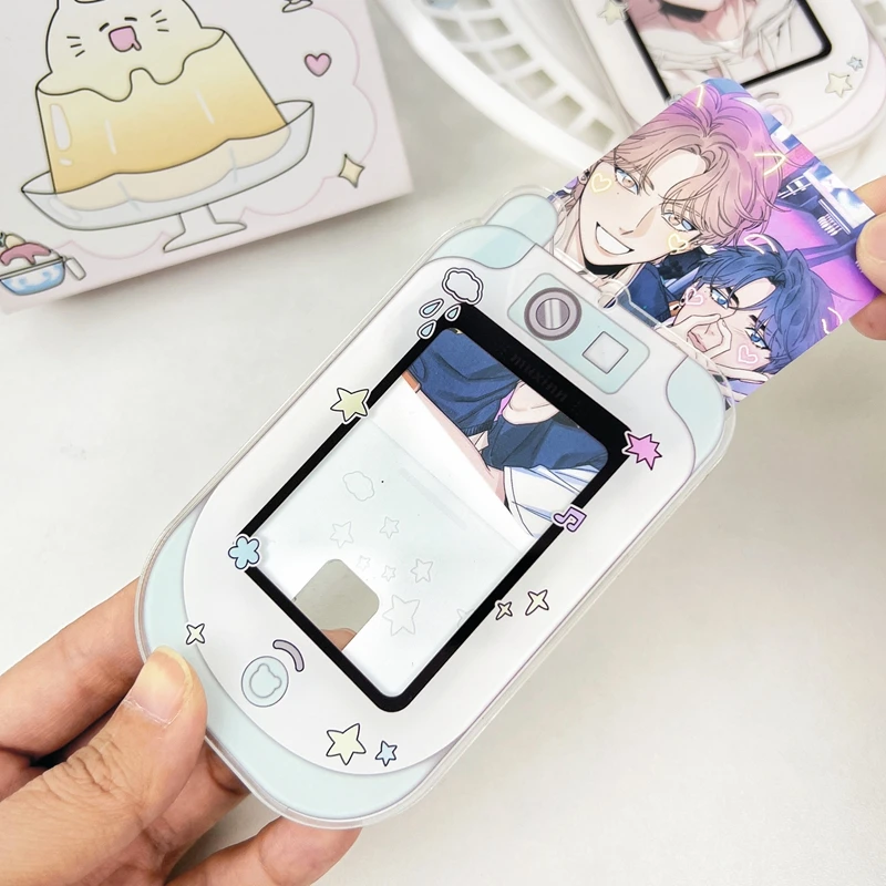New Ins Cute Phone Camera Shape Photo Card Holder 3 Inch Kpop Idol Photo Protective Display Sleeves Kawaii Stationery Girls Gift 4
