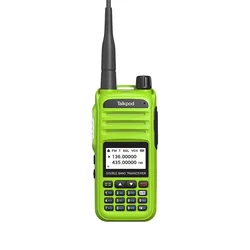 Talkpod A36 Two Way Radio 5W VHF UHF DUAL BAND DTMF CTCSS DCS Keyboard USB C Port HAM FM TRANSCEIVER two way radio