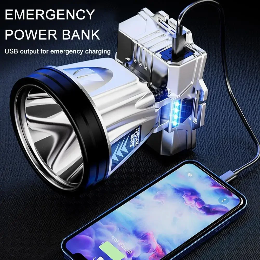 Description Picture 4 of itemPowerful LED Headlamp Rechargeable High-power Headlights High Brightness Emergency Charging Outdoor Head Flashlight Fishing Lamp