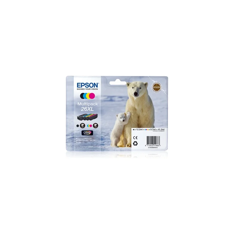 Epson Brand Original 26 Cartucce Polar Bear Multi Pack