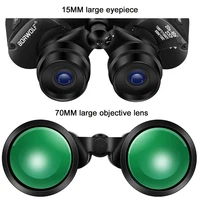 BORWOLF 20-60X70 Binoculars High Magnification  Long Range Zoom 60 Times  Hunting   Astronomical Telescope HD Professiona  Zoom 2
