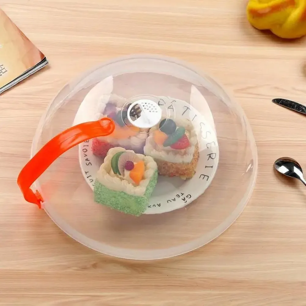 Food Cover 1Pcs Round proof Microwave Oven Food Cover With Part Fresh-keeping Cover Refrigerator Cookware Accessories Kitchen