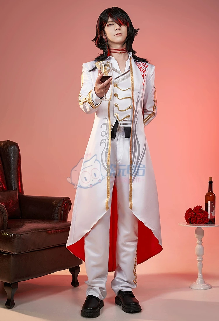 

VTuber NIJISANJI Luxiem Vox Akuma Cosplay Costume Wig Anime Kimono Women Party Fancy Suit Halloween Role Play Clothing