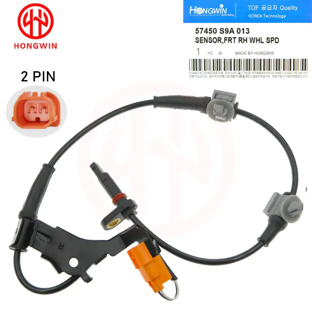 Genuine No.:57450S9A013 57455S9A013 2Pcs/Set ABS Wheel Speed Sensor Front Left & Right for Honda CR-V CRV 2.4L 5S7501,SU8991