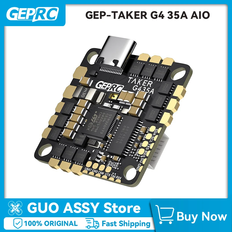 GEPRC GEP-TAKER G4 35A AIO G473 Main Control 170MHz 2~4S Transmitter Flight Control System drone accessories drone repair parts remote control drone model RC FPV Racing Drone