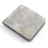 2023 Luxury Wallet New Men's Wallet Short Frosted Leather Wallet Retro Two Fold Vertical Wallet Youth Korean Multi-Card Wallet 6