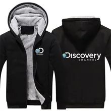 

Discovery Channel Winter Fleece Thermal Sweatshirt Men Casual Thick Warm Windbreaker Jacket Plus Velvet Hooded Cotton Clothes