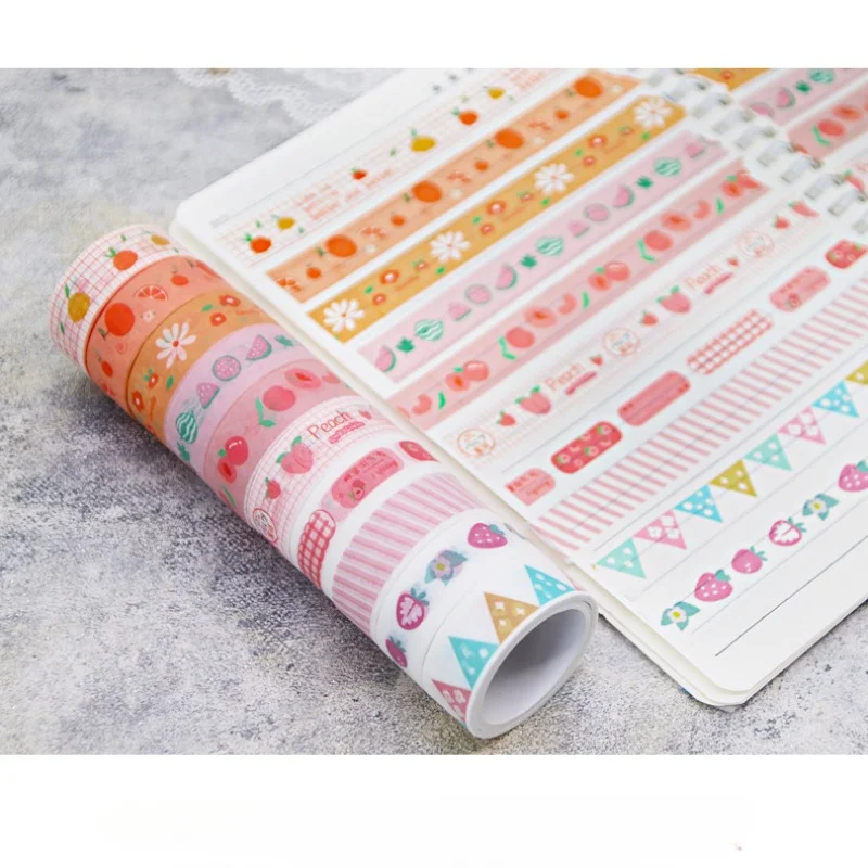 10 Roll/set Cartoons Scrapbook Washi Tape Japanese Paper Stickers DIY  Decoration Stationery Masking Tape - AliExpress