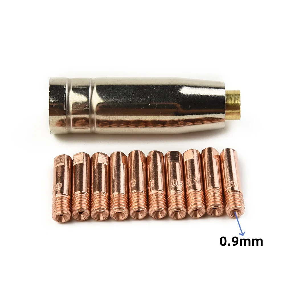 Mondstukken Contacttips Houders Lasonderdelen Set Mig Lasser Verbruiksartikel Accessoire Geschikt Voor 15ak Toorts Lasapparaat 1 Mm