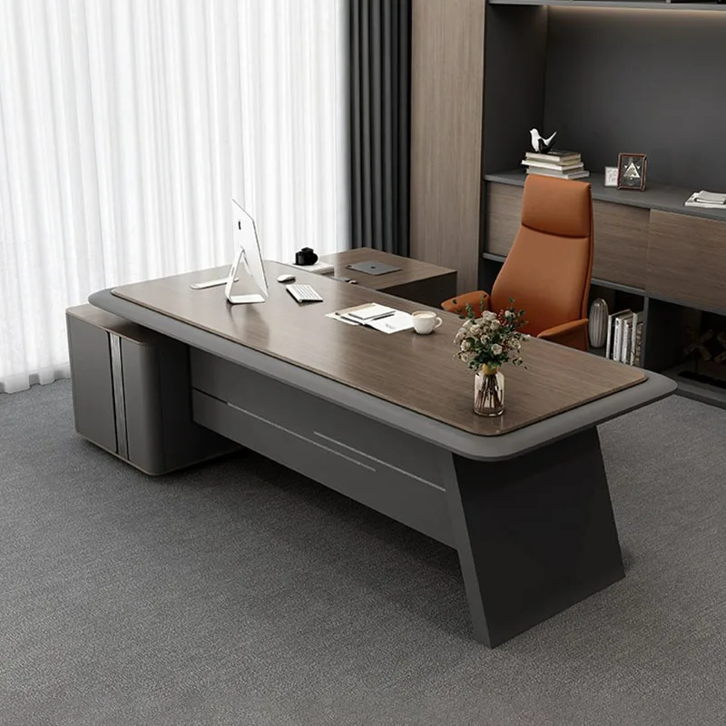 reception writing desk standing counter wall mounted office desks laptop stand storage scrivania con cassetti luxury furniture Writing Office Desk Reception Adjustable Storage Table Gaming Cute Desk Accessories Mesa Para Computador Office Furniture