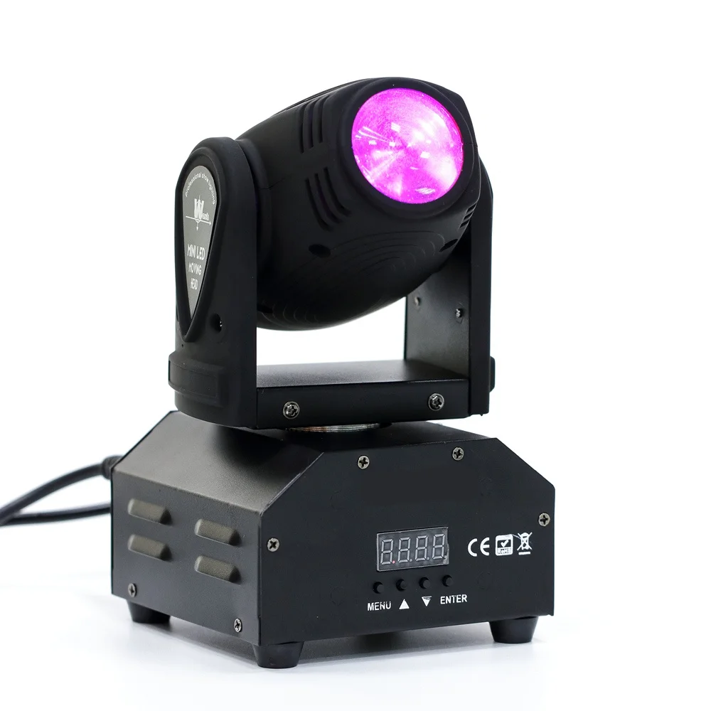 

Moving Head Light DMX512 10W LED Voice Controlled Lamp Bead Light 4 in 1 Beam Rotating Light Stage Effect for Wedding Party KTV