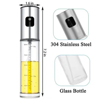 Olive Oil Spray Bottle With Funnel 100ml Olive Oil Mister Sprayer Dispenser Bottle for Cooking Kitchen Essentials Accessories 1