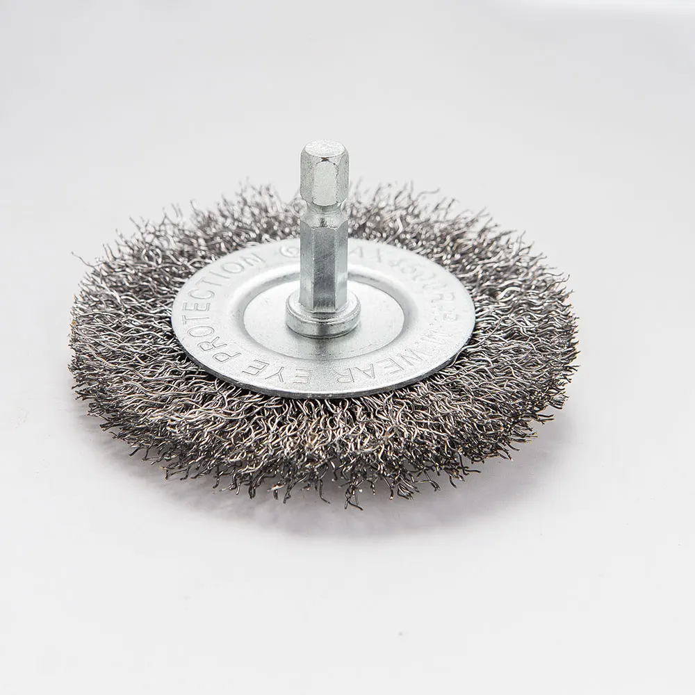 Wire Brush for Drill Wire Wheel Brush Cup Set Drill for 1/4 Inch Arbor Cleaning Rust Stripping Hexagonal drill wire brush