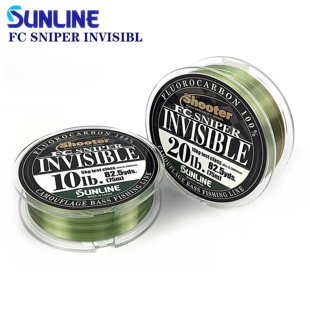Sunline New FC SNIPER INVISIBL Carbon Fluorine Fishing Line 150m Luya 75M  Colorful Invisible High Sensitivity Carbon Japan Line - AliExpress