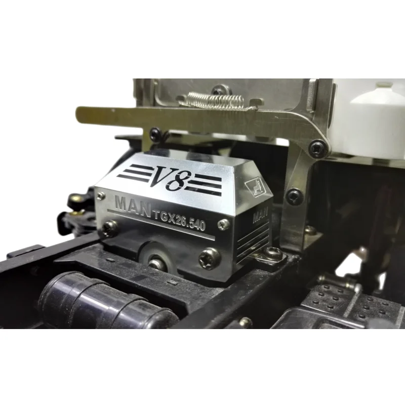 Per Il 1/14 Tamiya Rc Truck Hood Gearbox Wave Box Man 56325 Tgx V8 Tractor 1/14 Truck Rc Cars Upgrade Accessori