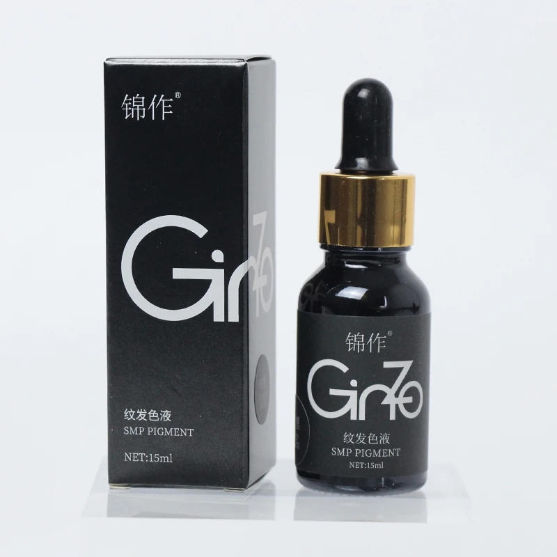 Ginzo SMP Scalp Pigments 15ML/Bottle 3 Colors Black Scalp Tattoo Pigments Microblading Hairline SMP Tattoo Inks Liquid Body Art tattoo ink tattoo ink pigment
