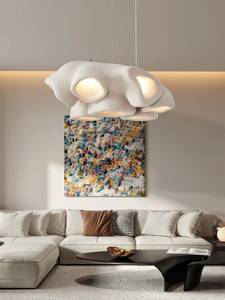 Nordic-Wabi-Sabi-Wind-Chandeliers-E27-Resin-Pendant-Lamps-Designer ...
