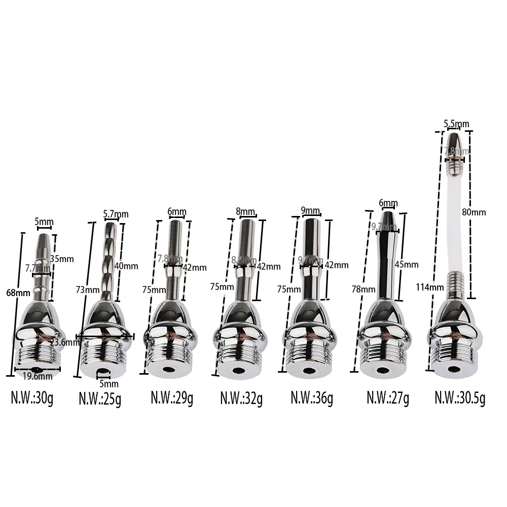 Metal Urethra Catheter Vaginal Anal Cleaner Butt Plug Enema Syringe Toilet Anal Shower Head Beads Bidet Cleaning Kit