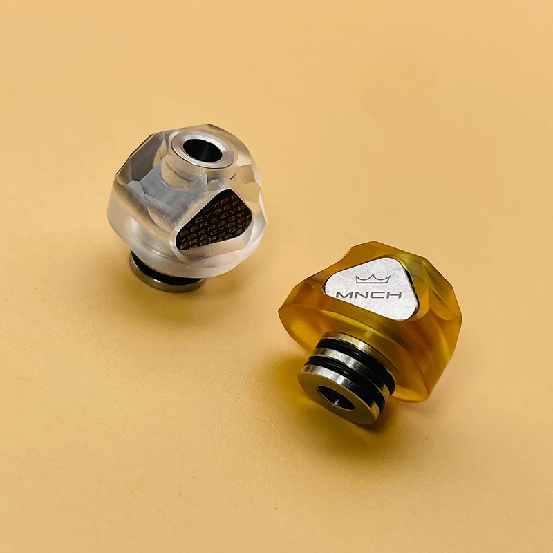 Monarchy Cyber 2 Style 510DripTip For BB / Billet Box And Monarchy POM Color Ring 316SS PC POM PEI PEEK Material
