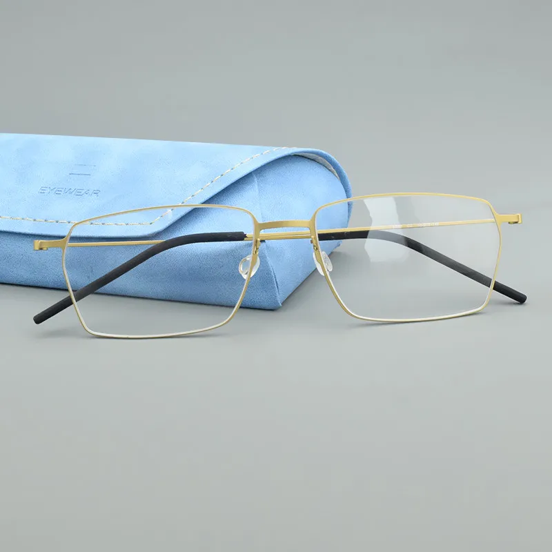 5509 Ultra light Titanium Glasses Frame Men Retro square