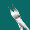 Eyebrow Scissors Curved Blade Cuticle Scissors Professional Stainless Steel Manicure Trimmer Hair Remover Tool 2