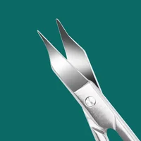 Eyebrow Scissors Curved Blade Cuticle Scissors Professional Stainless Steel Manicure Trimmer Hair Remover Tool 2