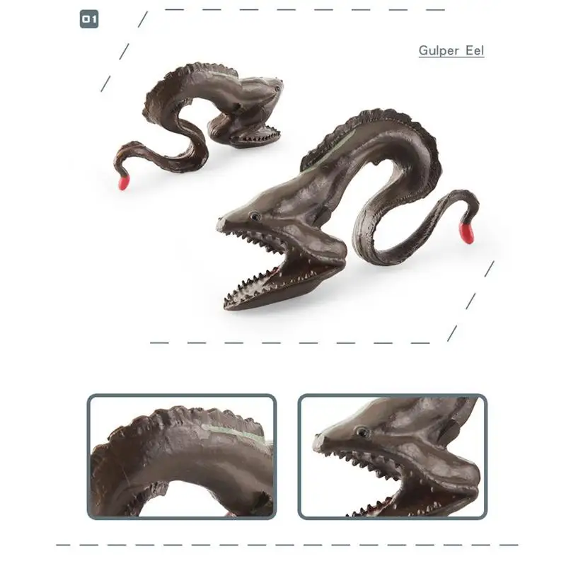 Ocean Animal Prehistoric Sea Creature Model Sea World Simulation Marine Life Animals Model Toys Kids Educational Toys Gifts 7Pcs
