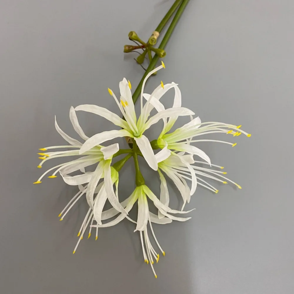 Lebensechte Seidenblume Künstliche Higanbana-Blume Handgefertigte Kunststoff-Seidenblume 60cm Länge Kunstblume für den Garten