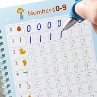 3D Calligraphy Copybook Reusable Learning Math English Book Drawing Numbers Education for Kids Letter Practice Toy Gifts 1