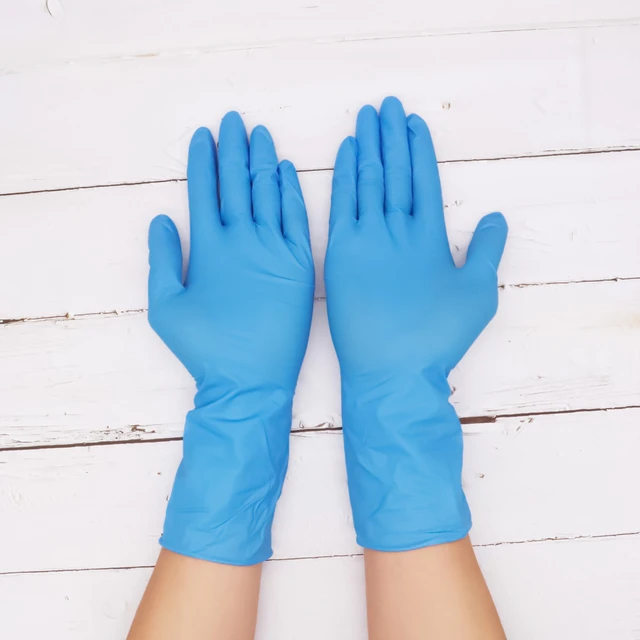 Scepticisme Wetland Groene bonen Nitrile Rubber Gloves | Thick Nitrile Gloves | Long Nitrile Gloves |  Disposable Gloves - Household Gloves - Aliexpress