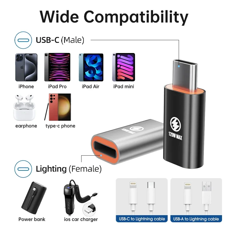 Enhanced PD 30W Type C to Lightning Fast Charging Adapter