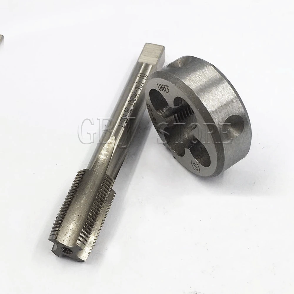 

7/16-28 UNEF 7/16-28 UNEF HSS Tap And Die Set UNF кран для машинной резьбы и UNF круглый резьбовой штамп