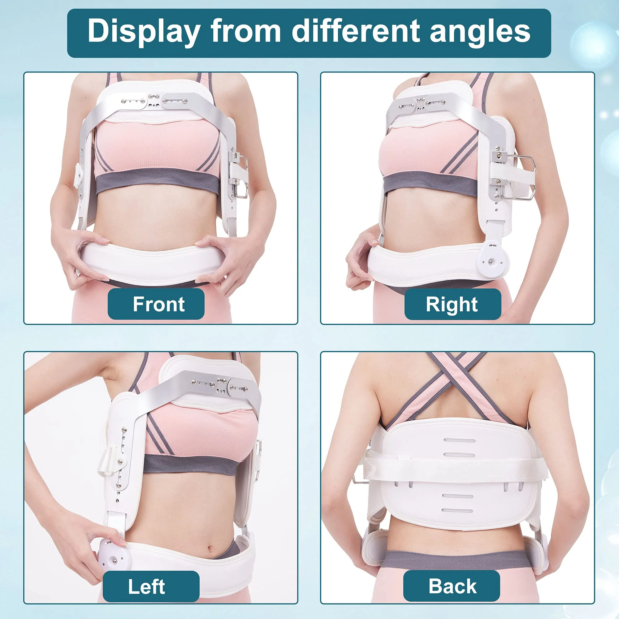 Tairibousy Thoracic Full Back Brace Medical Grade Brace Lumbar