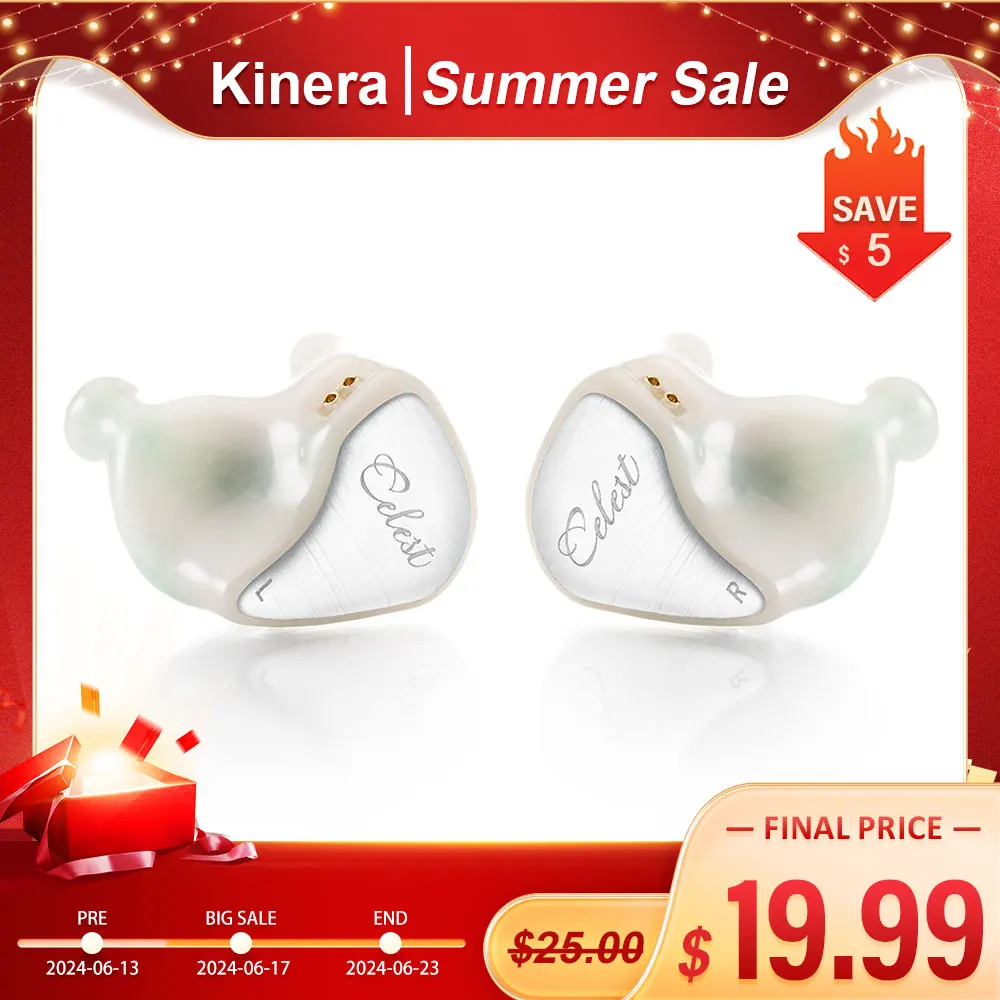 Kinera Celest Wyvern Pro In Ear Earphone Cable With Detachable Boom Microphone IEM Audio Pickup Gaming Livestreaming Mic Headset