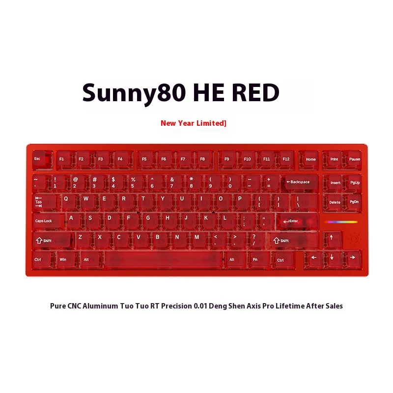 キーボード Latenpow Sunny80HE Latenpow Sunny75 Sunny80HE Customized Magnetic Switch Wired