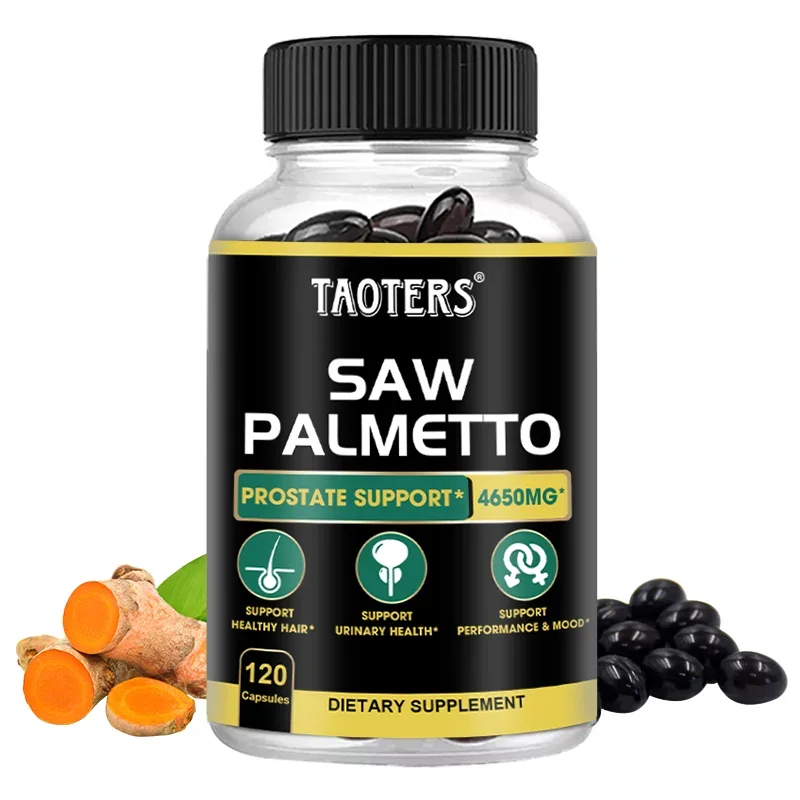 Prostate Support Saw Palmetto Supplements Reduces urinary frequency nocturia dysuria hair care urinary tract function